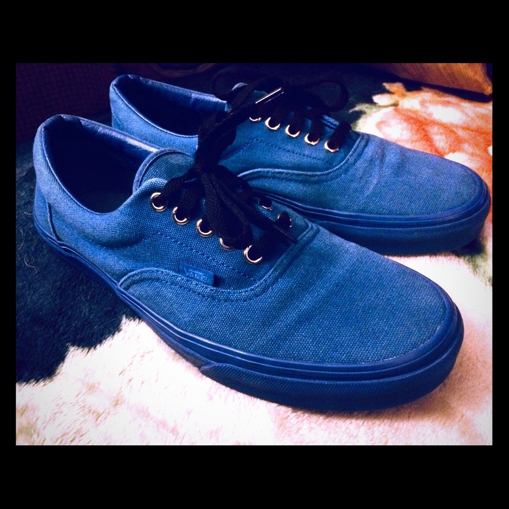 Blue classic vans in good condition